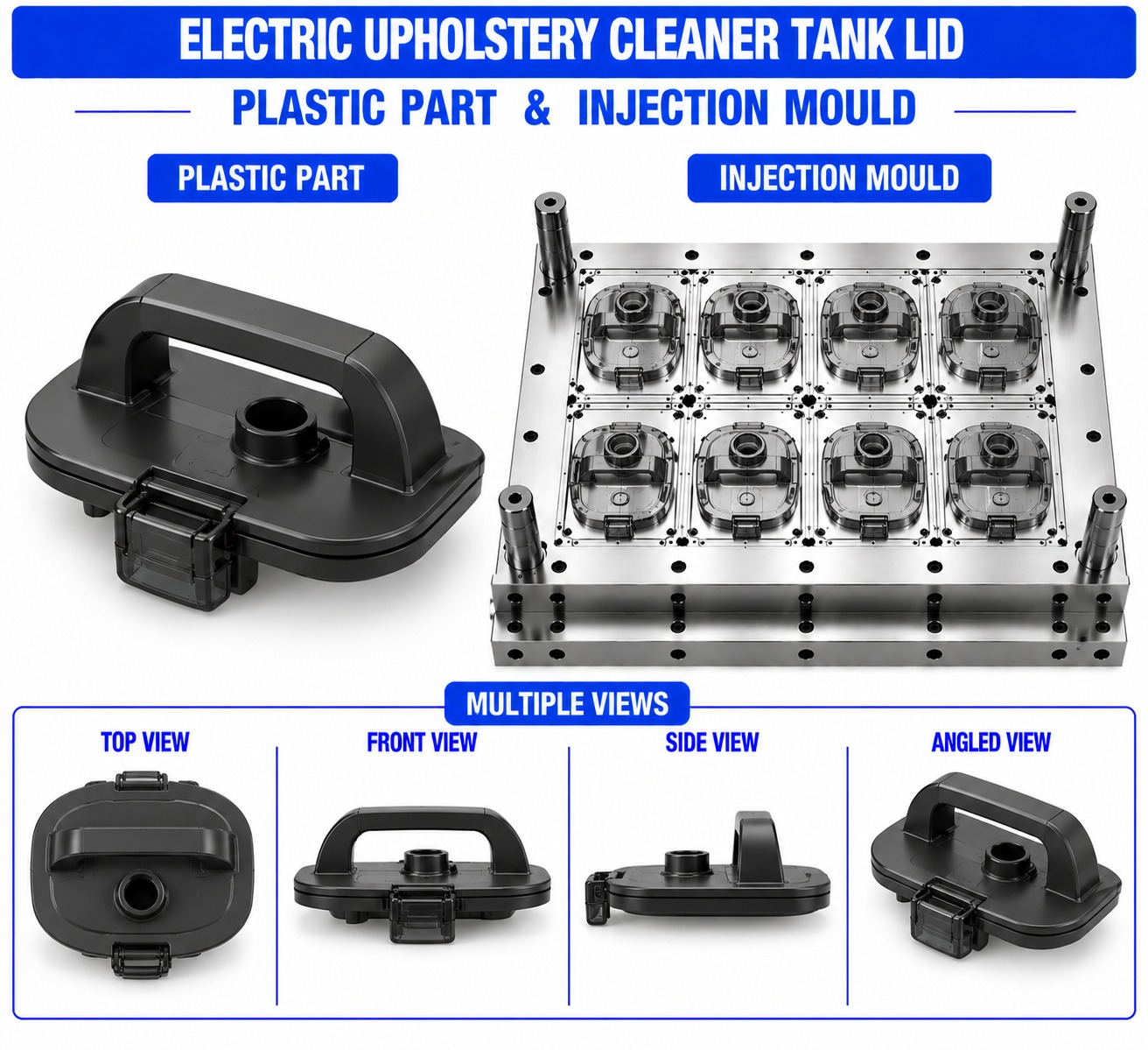 Electric Upholstery Cleaner Plastic Tank Lid Mould and Moulding Service